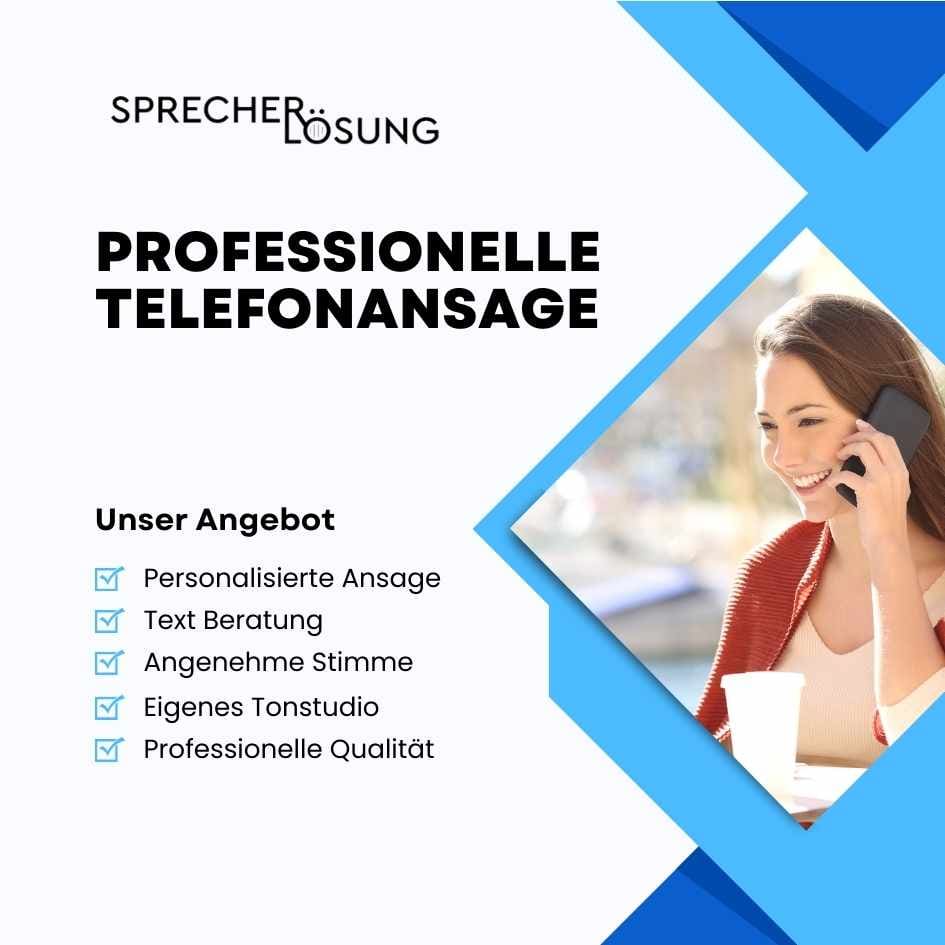 Professionelle Telefonansage Kontaktaufnahme