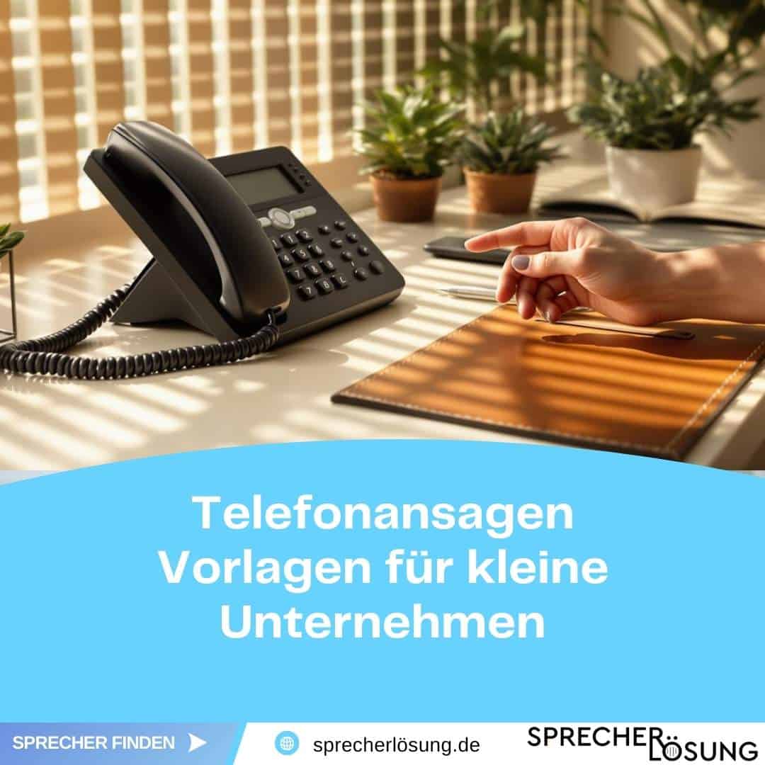 Mit diesen Vorlagen gelingen professionelle Telefonansagen für dein Unternehmen.